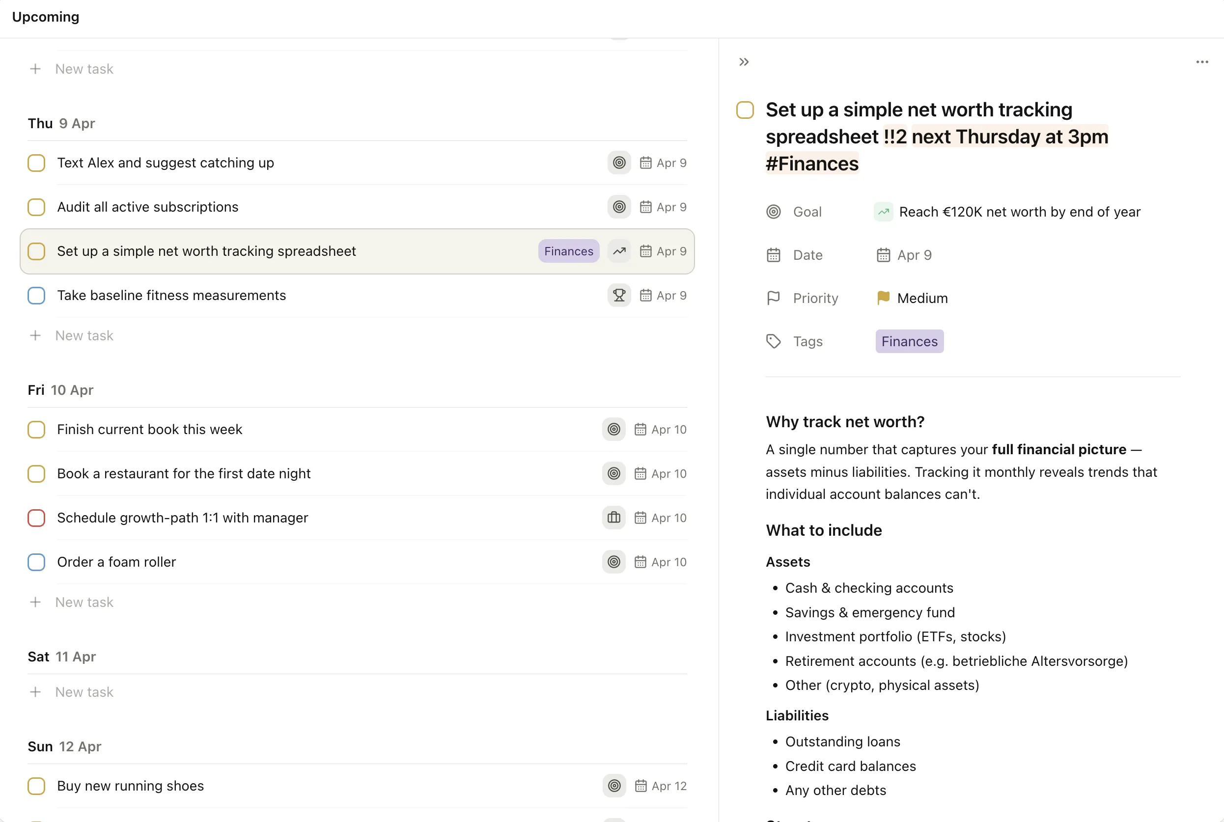 Heym task detail view